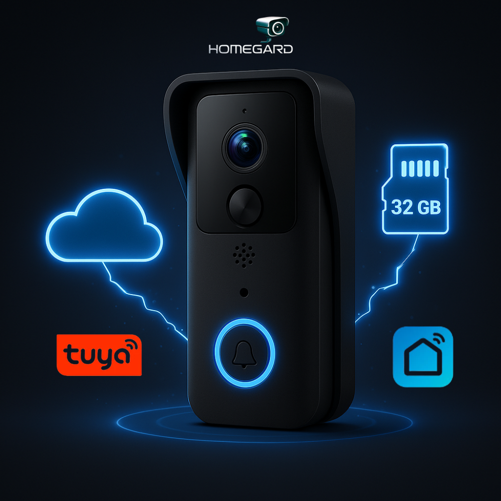 Videoportero WiFi 1080p inalámbrico Tuya – Seguridad inteligente para tu hogar