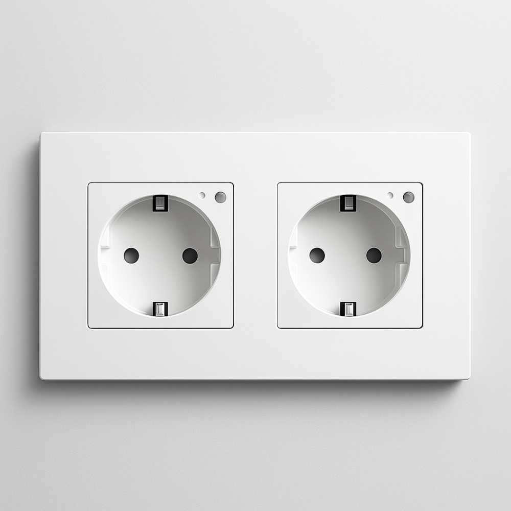 Enchufe inteligente empotrable WiFi con USB y USB-C compatible Alexa y Google Home