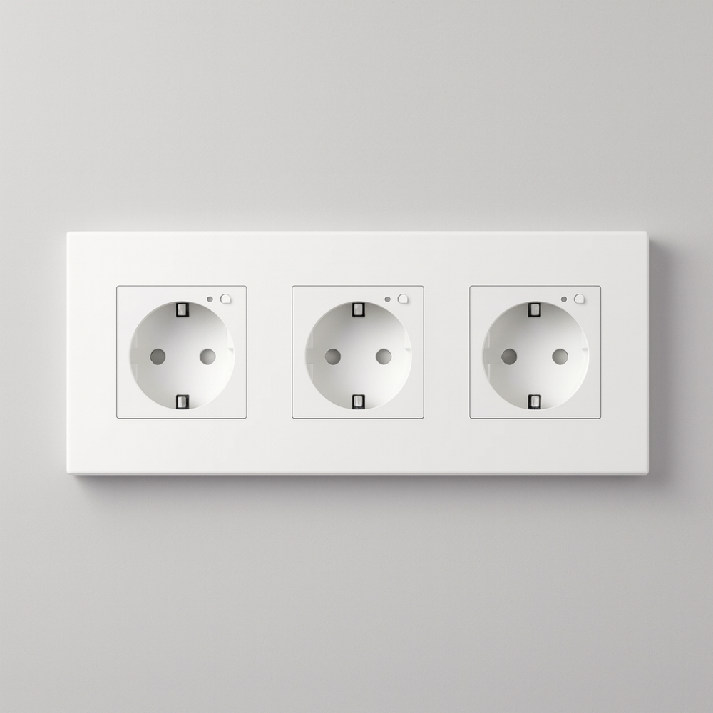 Enchufe inteligente empotrable WiFi con USB y USB-C compatible Alexa y Google Home