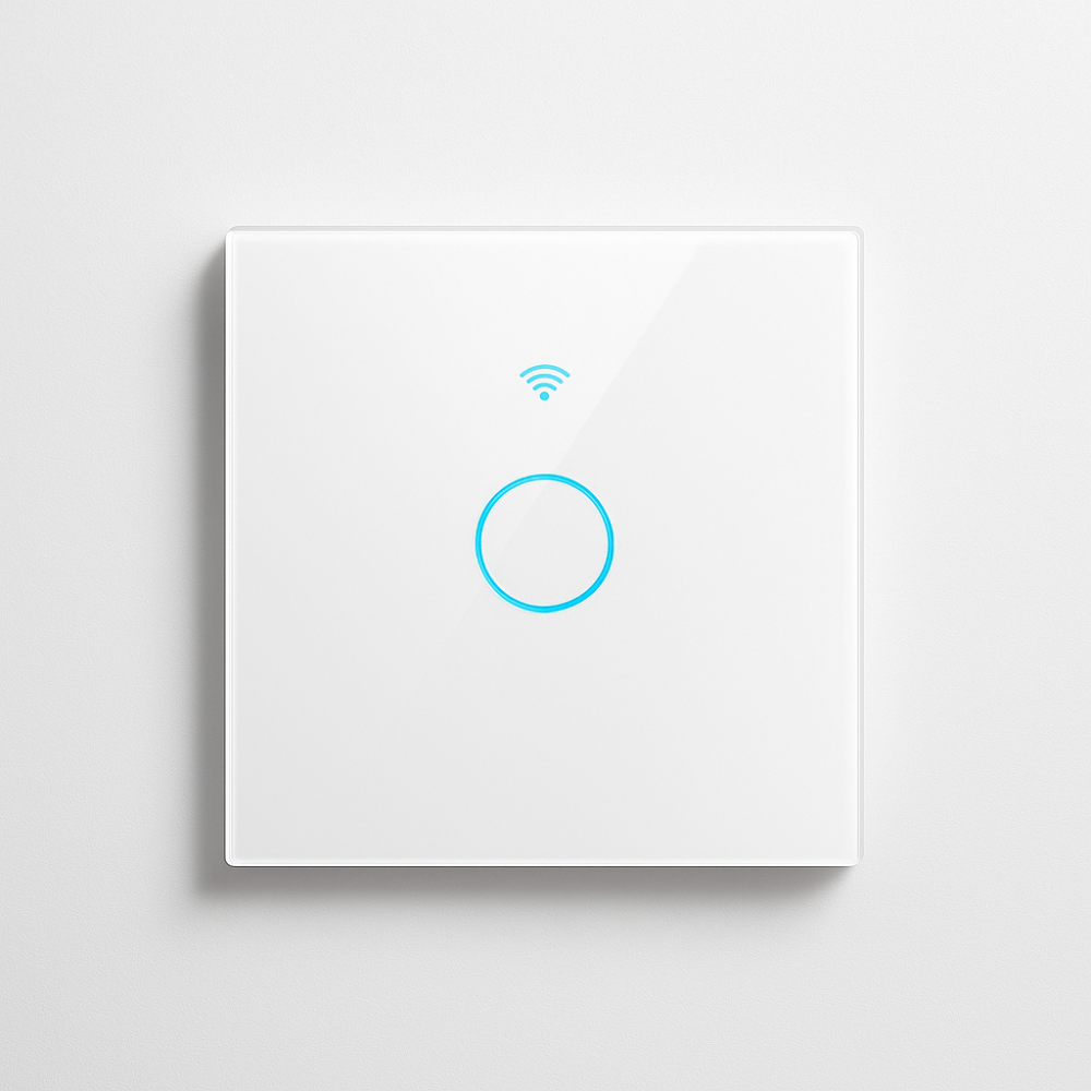 Interruptor Inteligente WiFi con Control por Voz y Pantalla Táctil