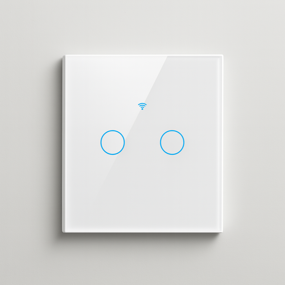 Interruptor Inteligente WiFi con Control por Voz y Pantalla Táctil