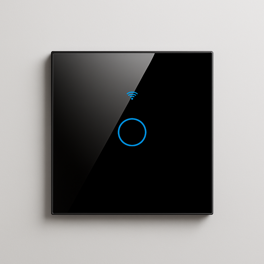 Interruptor Inteligente WiFi con Control por Voz y Pantalla Táctil