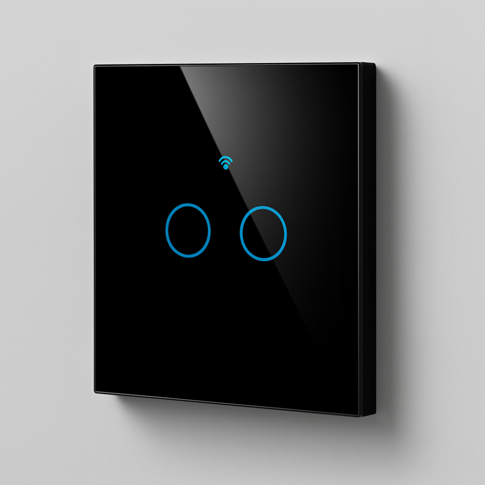 Interruptor Inteligente WiFi con Control por Voz y Pantalla Táctil