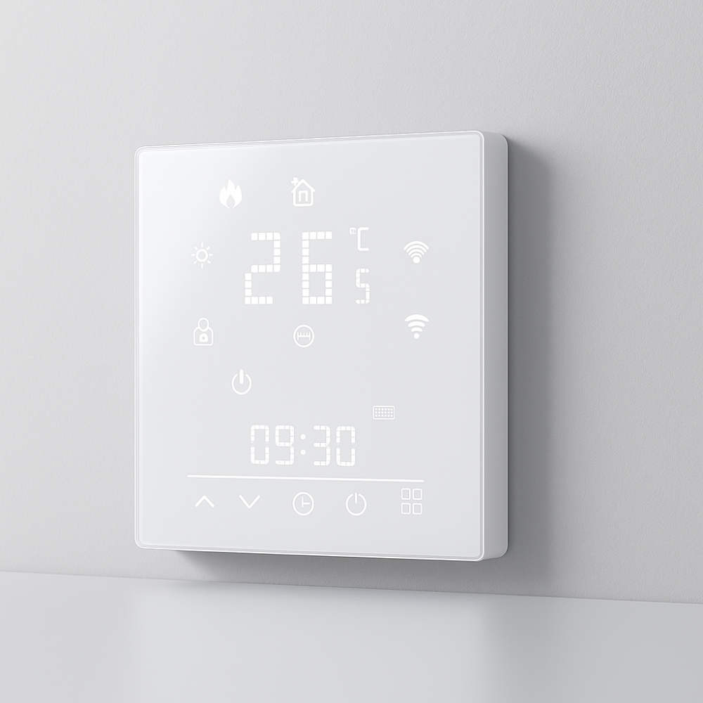 Termostato Inteligente WiFi con Matter Tuya – Control preciso para calefacción eléctrica, gas y suelo radiante
