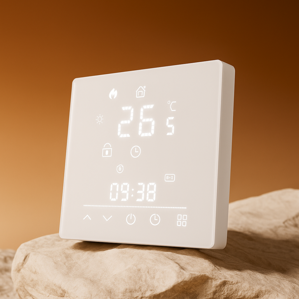Termostato Inteligente WiFi con Matter Tuya – Control preciso para calefacción eléctrica, gas y suelo radiante