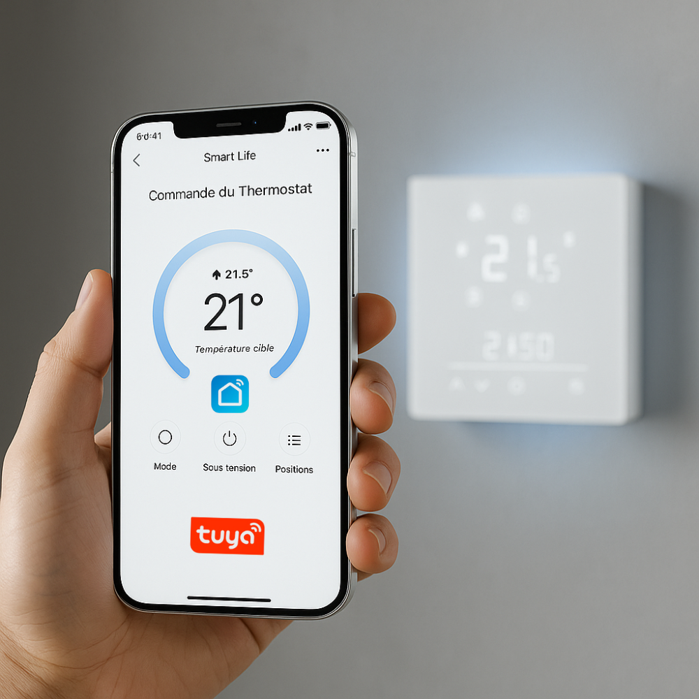 Termostato Inteligente WiFi con Matter Tuya – Control preciso para calefacción eléctrica, gas y suelo radiante