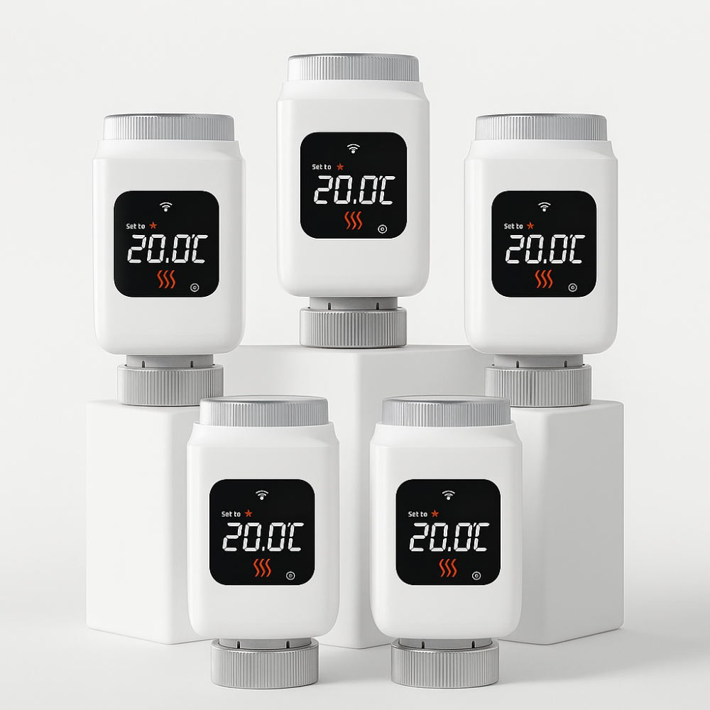 Cabezal Termostático Inteligente Tuya – WiFi o Zigbee