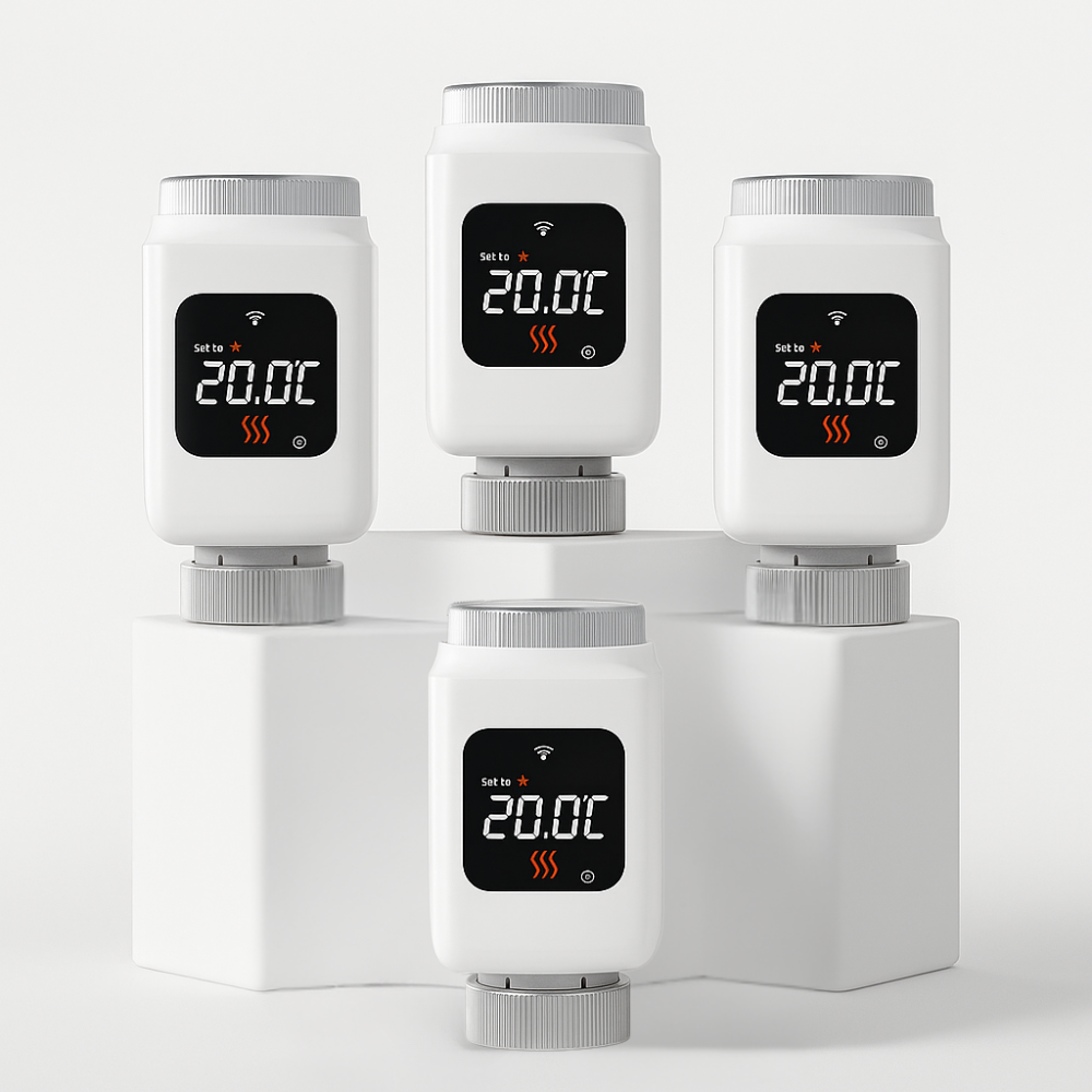 Cabezal Termostático Inteligente Tuya – WiFi o Zigbee