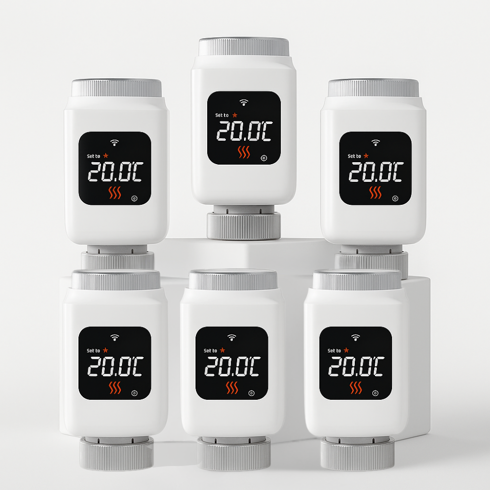Cabezal Termostático Inteligente Tuya – WiFi o Zigbee
