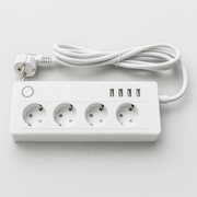 Regleta inteligente WiFi con enchufes y puertos USB