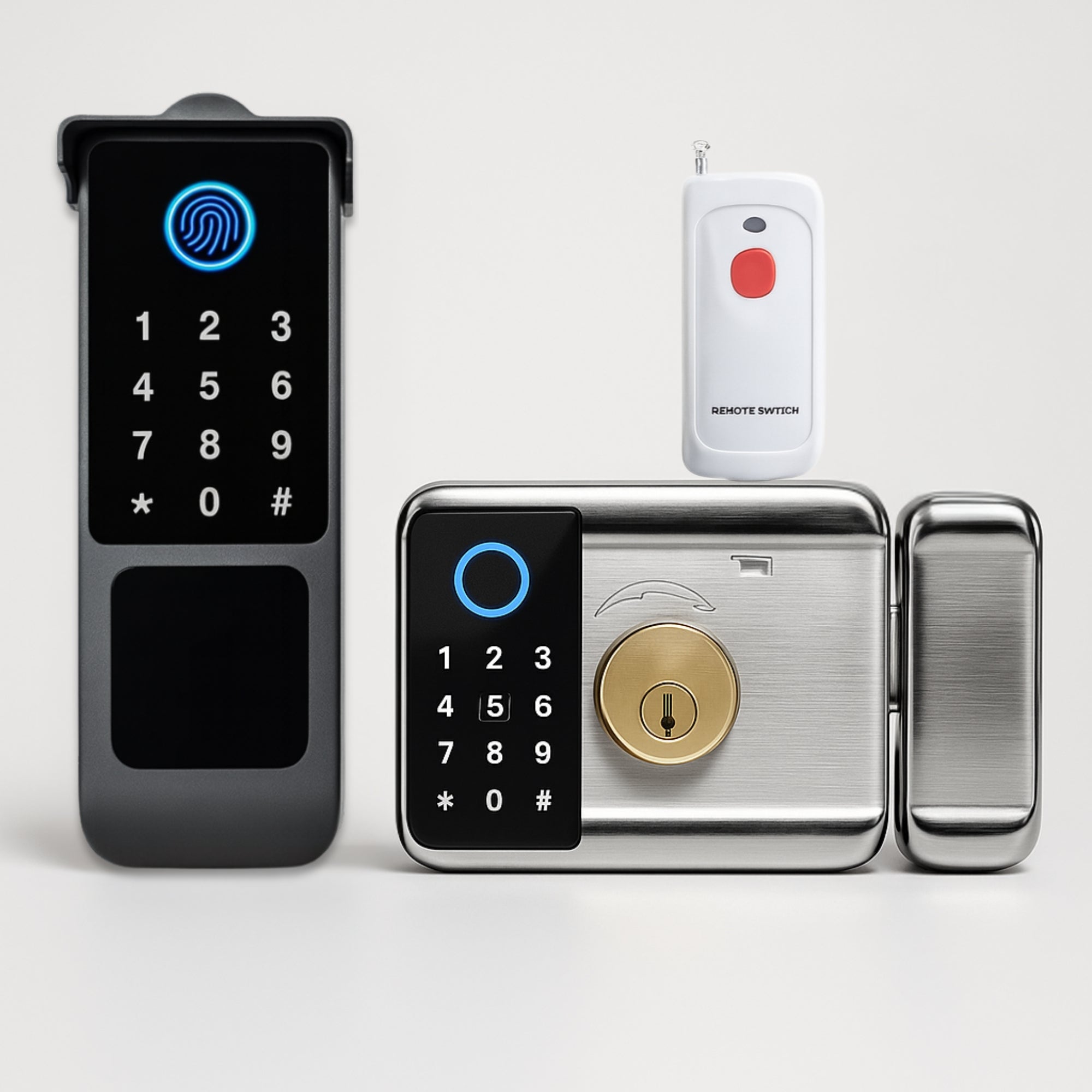 Cerradura Inteligente Exterior IP66 con Huella Dactilar | Código, Tarjeta, App Tuya y Llave