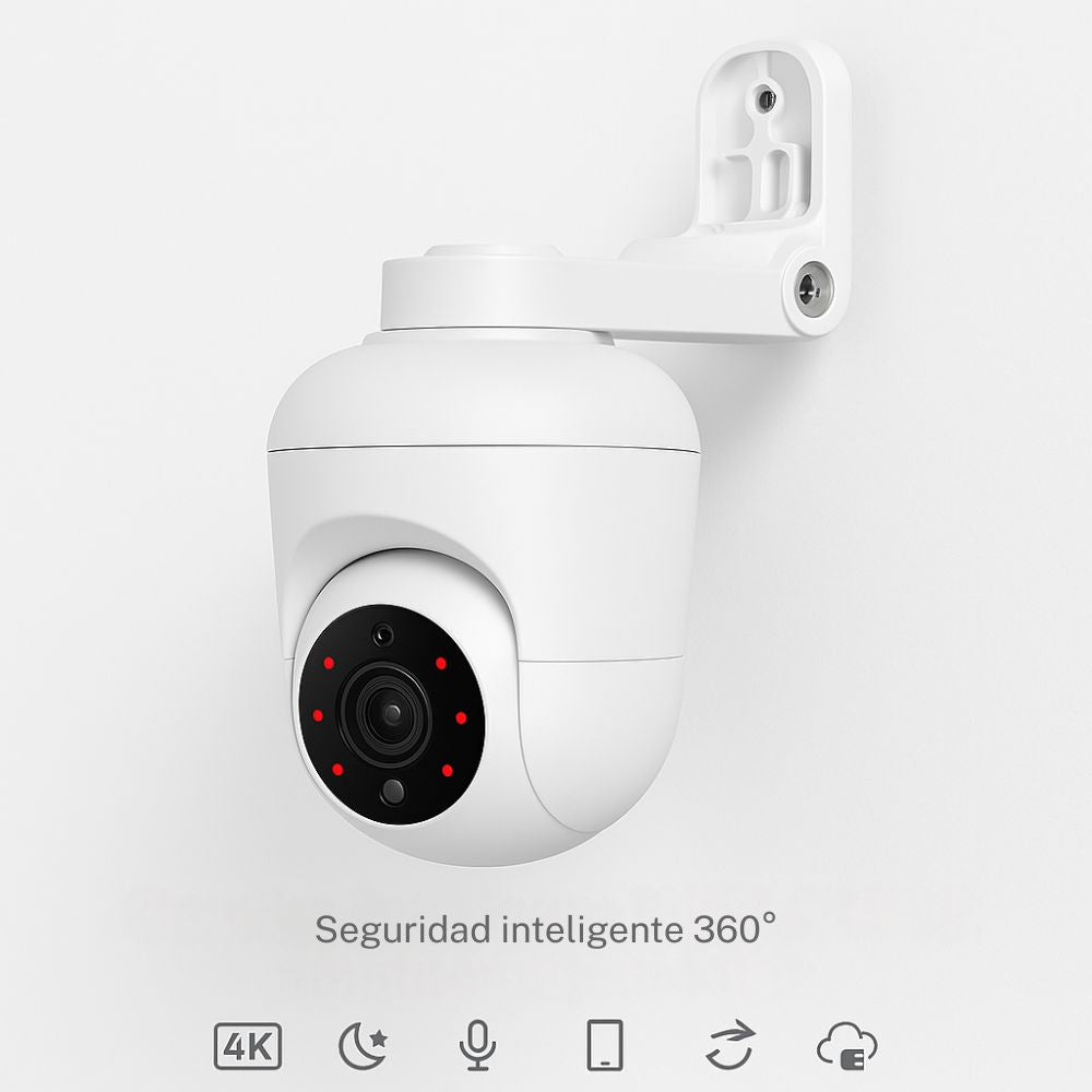 Cámara de vigilancia interior 360º 4K con IA y seguimiento inteligente
