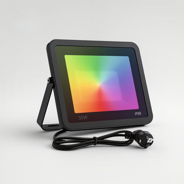 Foco LED exterior inteligente WiFi Tuya RGB IP66 compatible Alexa y Google