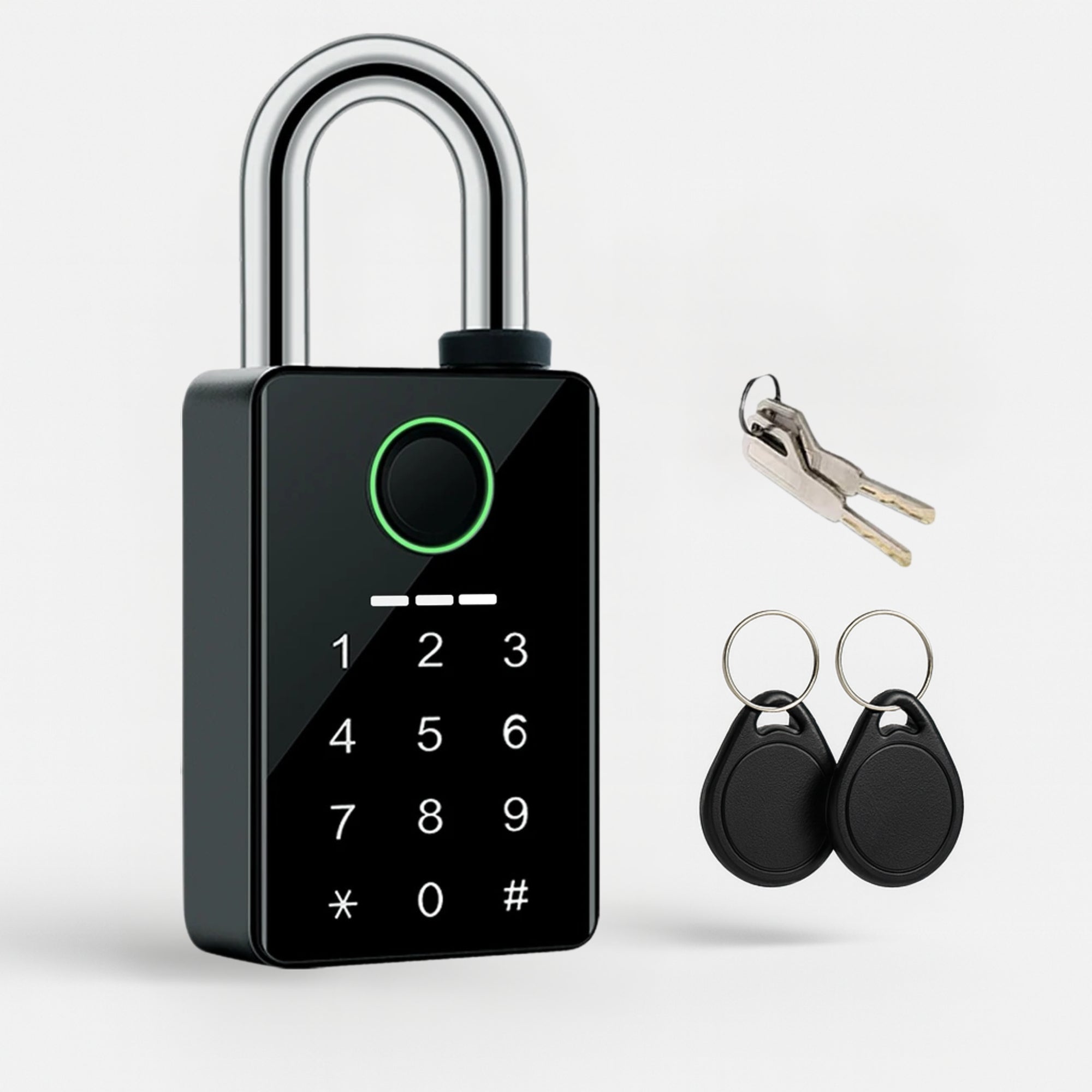 Candado inteligente con huella digital IP66 Tuya – Control seguro y sin llaves