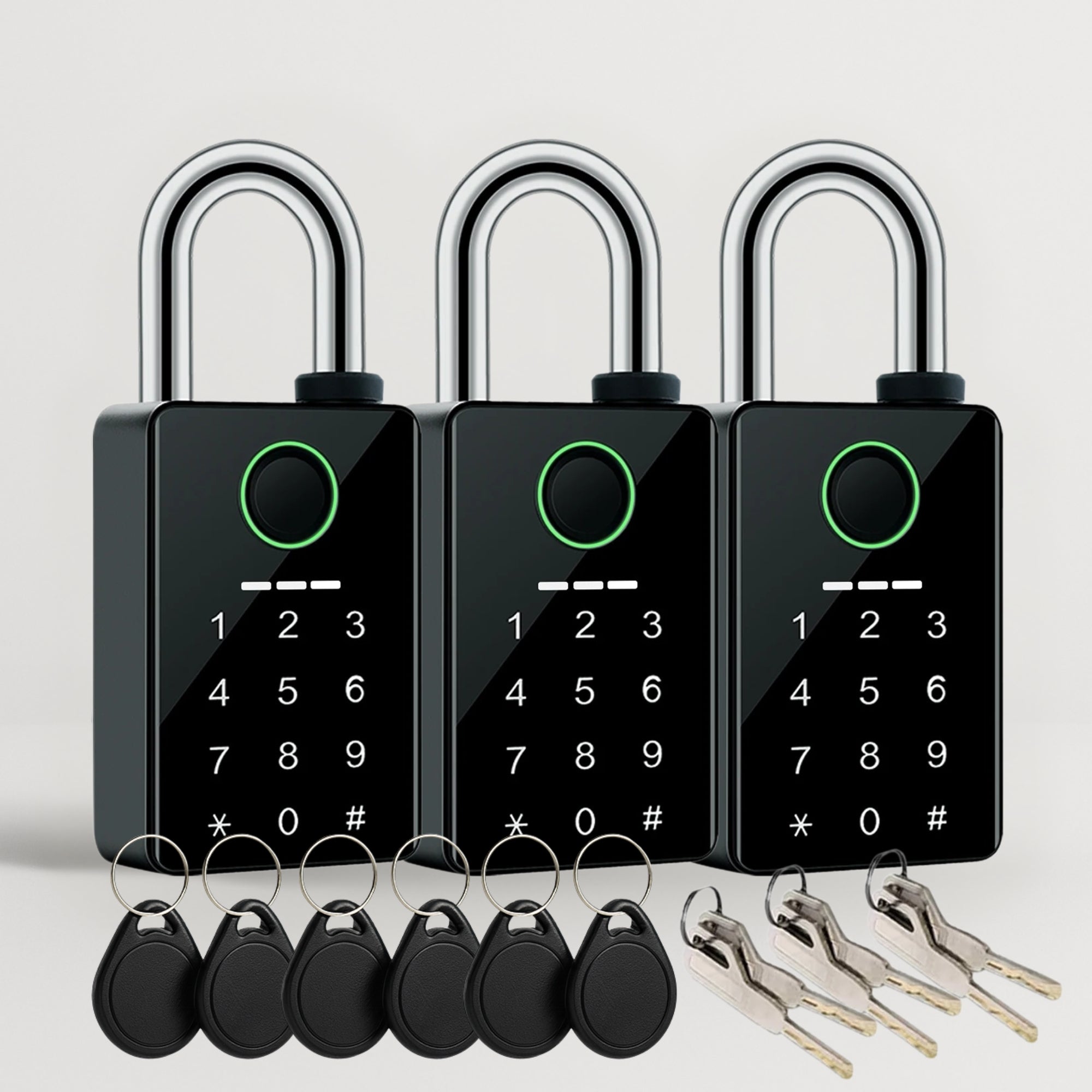 Candado inteligente con huella digital IP66 Tuya – Control seguro y sin llaves