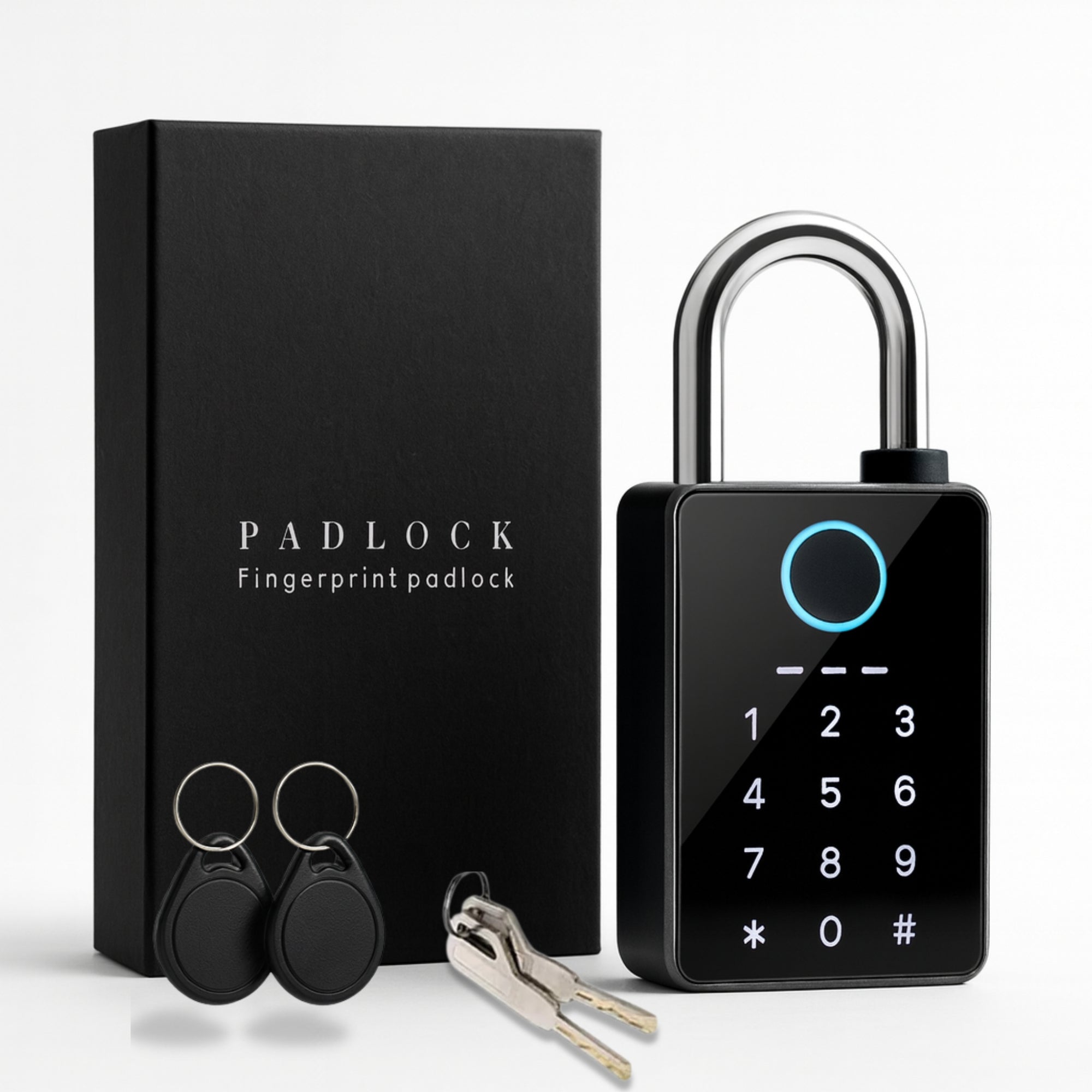 Candado inteligente con huella digital IP66 Tuya – Control seguro y sin llaves