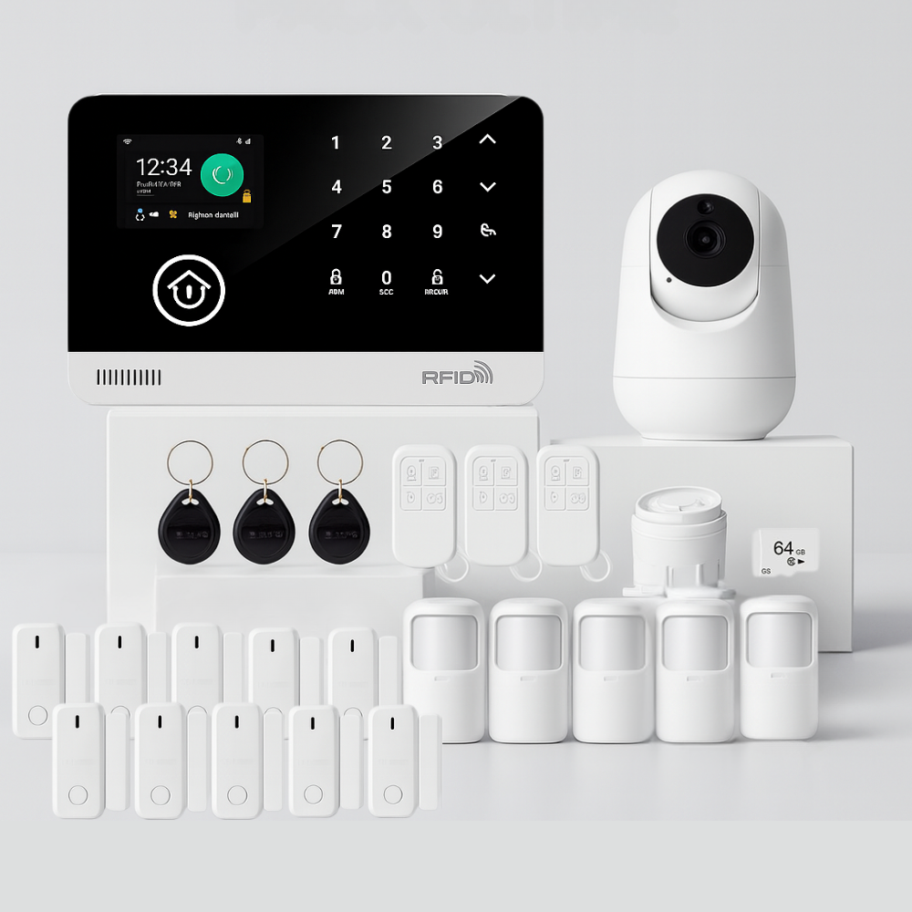 Kit de alarma para casa WiFi/GSM – Seguridad inteligente y protección total