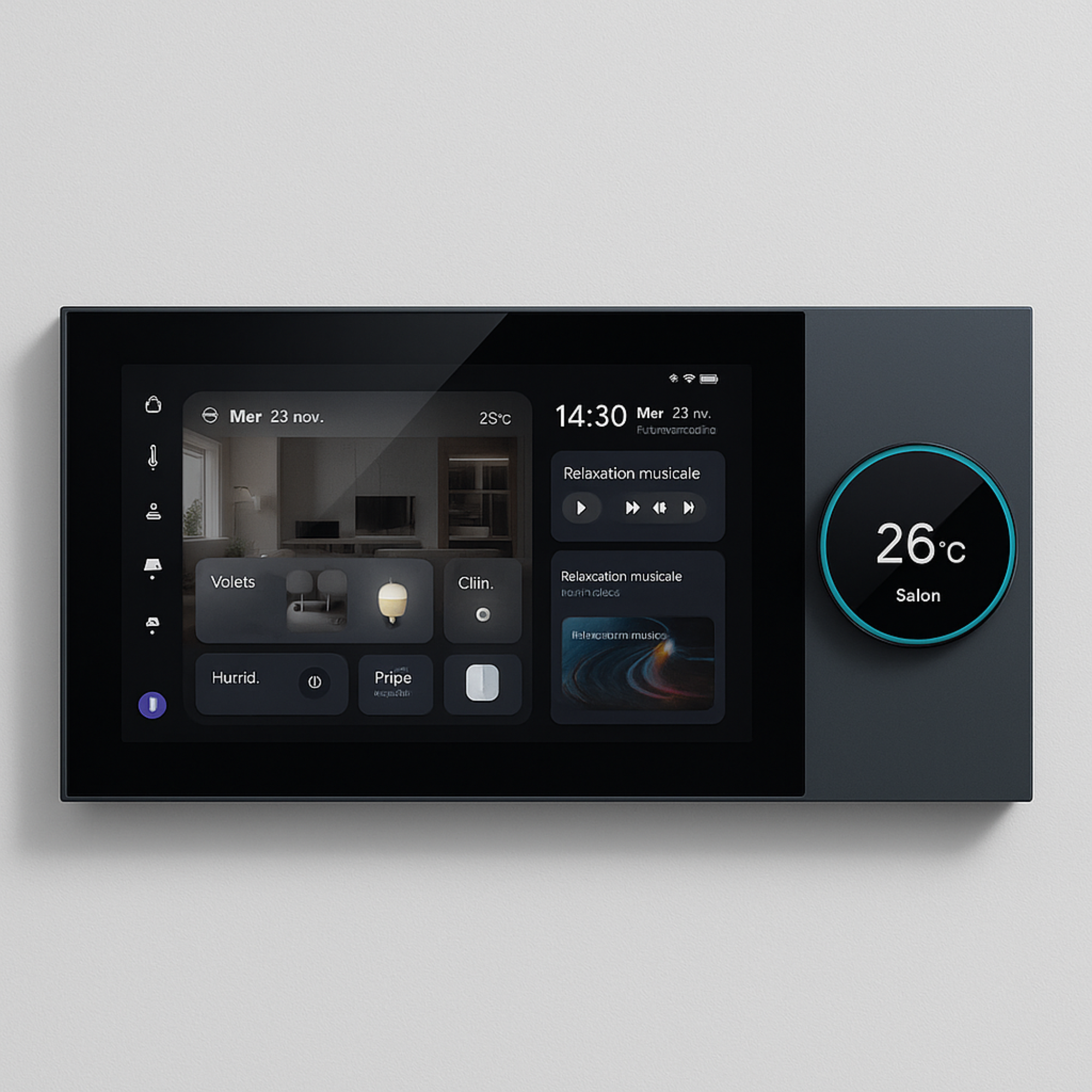Panel de control domótico Tuya Zigbee con pantalla táctil inteligente