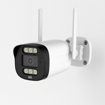 Cámara de vigilancia exterior 4K WiFi con IA – Tuya (8MP)